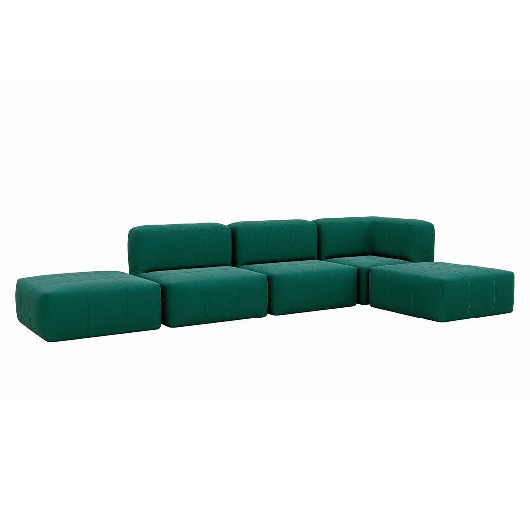 5 Puffs Modulares para Canto - Eco Flame Garden