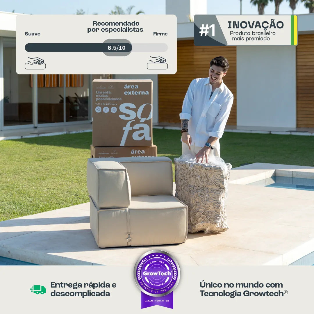 Sofá Zimma com 2 Módulos