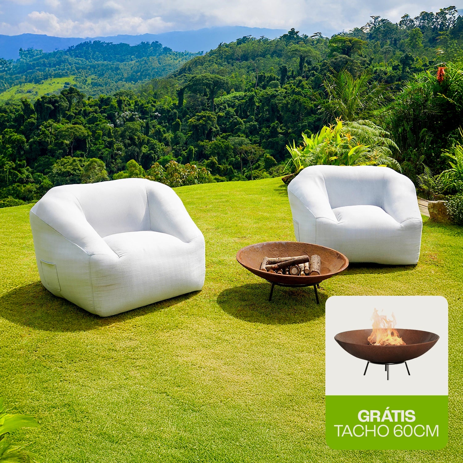 2 Softs + 1 tacho de 60cm Grátis