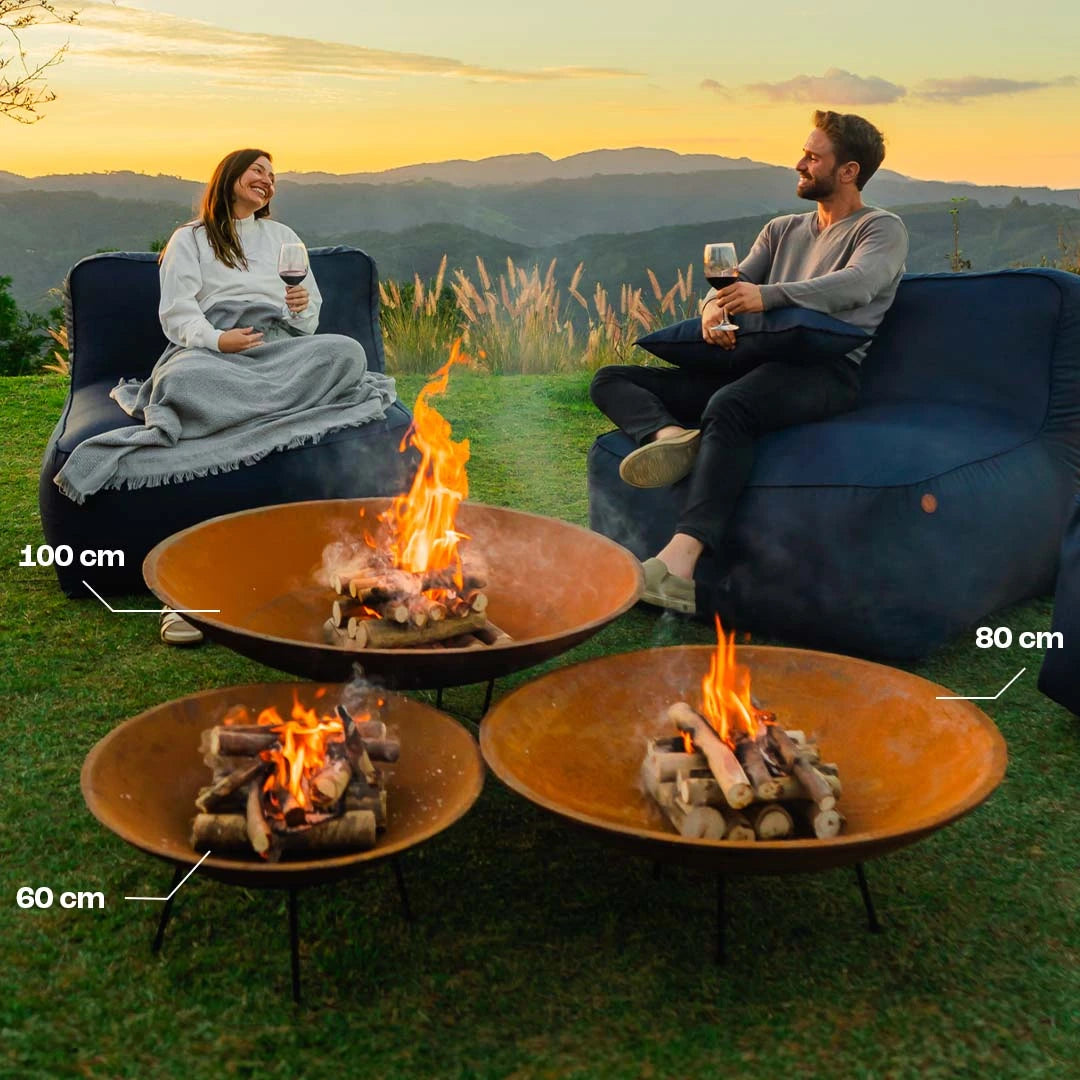 Tacho Rústico - Lareira Externa Corten | 100cm