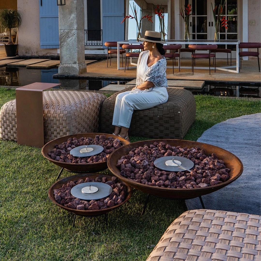 Trio de Tachos - Eco Flame Garden