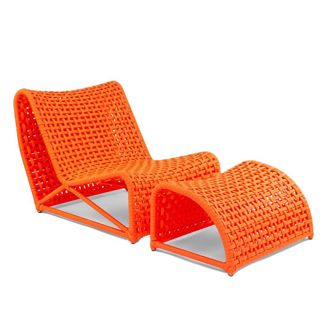 Poltrona Summer + Apoio - Tricô Náutico - Eco Flame Garden