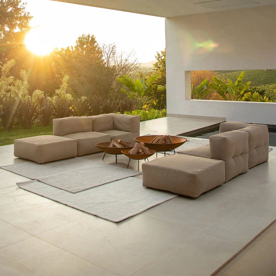 Puff Modular - Canto em L - Eco Flame Garden