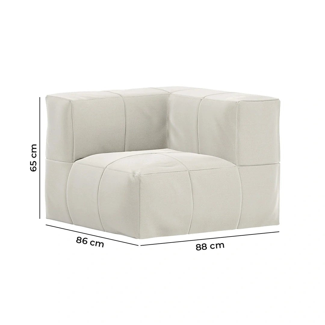 Puff Modular - Canto em L - Eco Flame Garden