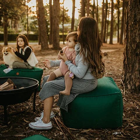 Puff Square - Eco Flame Garden