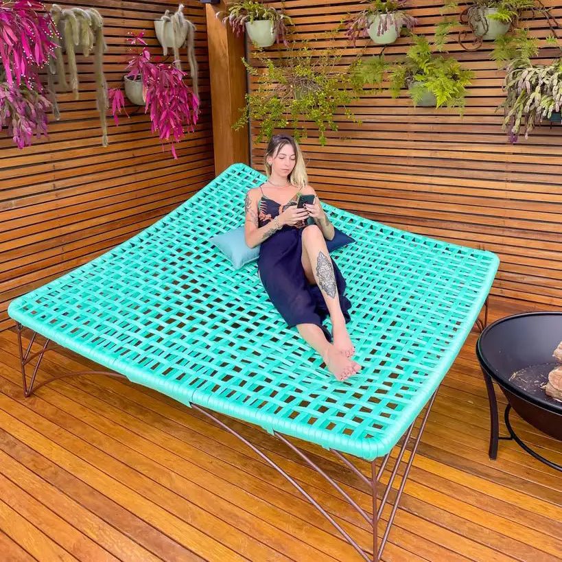 Rede Jambô Turquesa | OUTLET - Eco Flame Garden