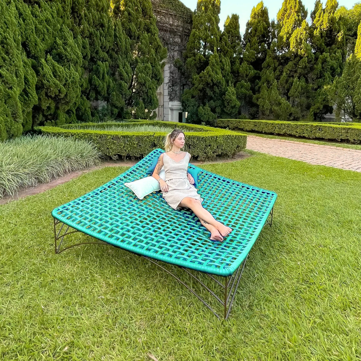 Rede Jambô Turquesa | OUTLET - Eco Flame Garden