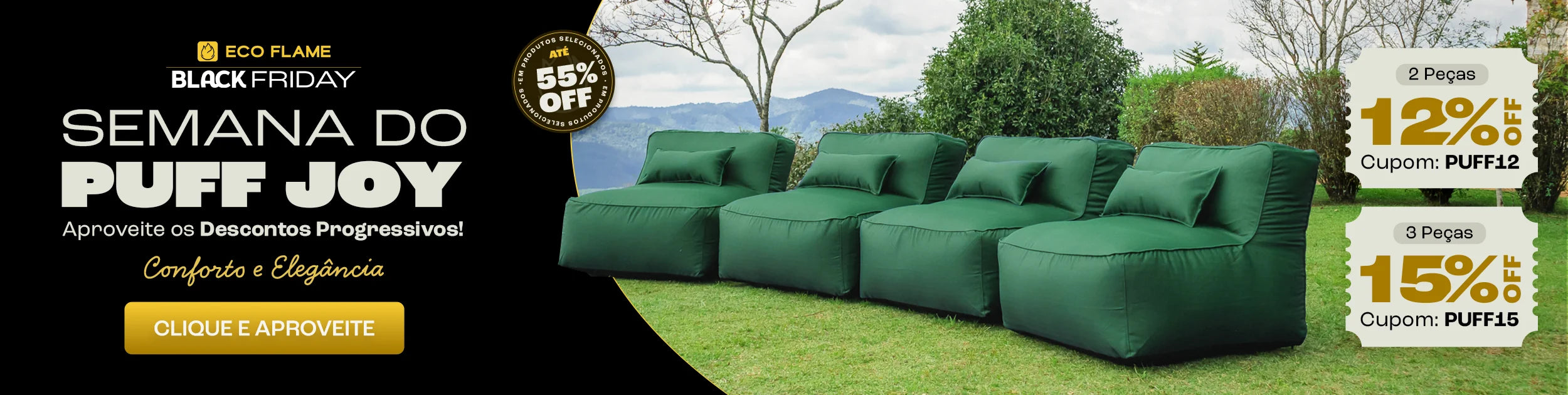 Casal sentado em um sofá cinza em uma sala de estar aconchegante. Eles estão sorrindo e segurando canecas laranja. No fundo, uma estante com livros e objetos decorativos. No topo da imagem, o texto 'Mês dos NAMORADOS' com um coração laranja, e à direita, um banner laranja com o texto 'Site até 35% OFF +30 DIAS PARA TESTAR'. O casal está usando meias coloridas e parecem estar relaxados e felizes.