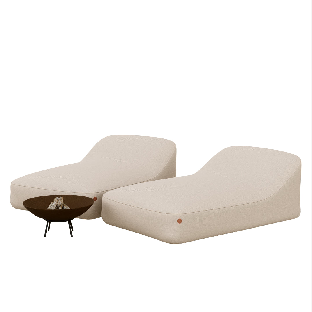2 Espreguiçadeiras Cotton + 1 Tacho 60cm