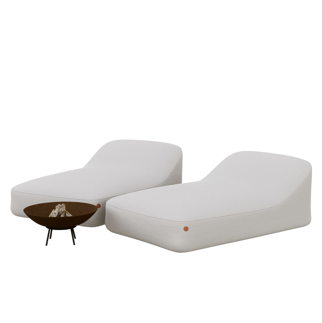 2 Espreguiçadeiras Cotton + 1 Tacho 60cm