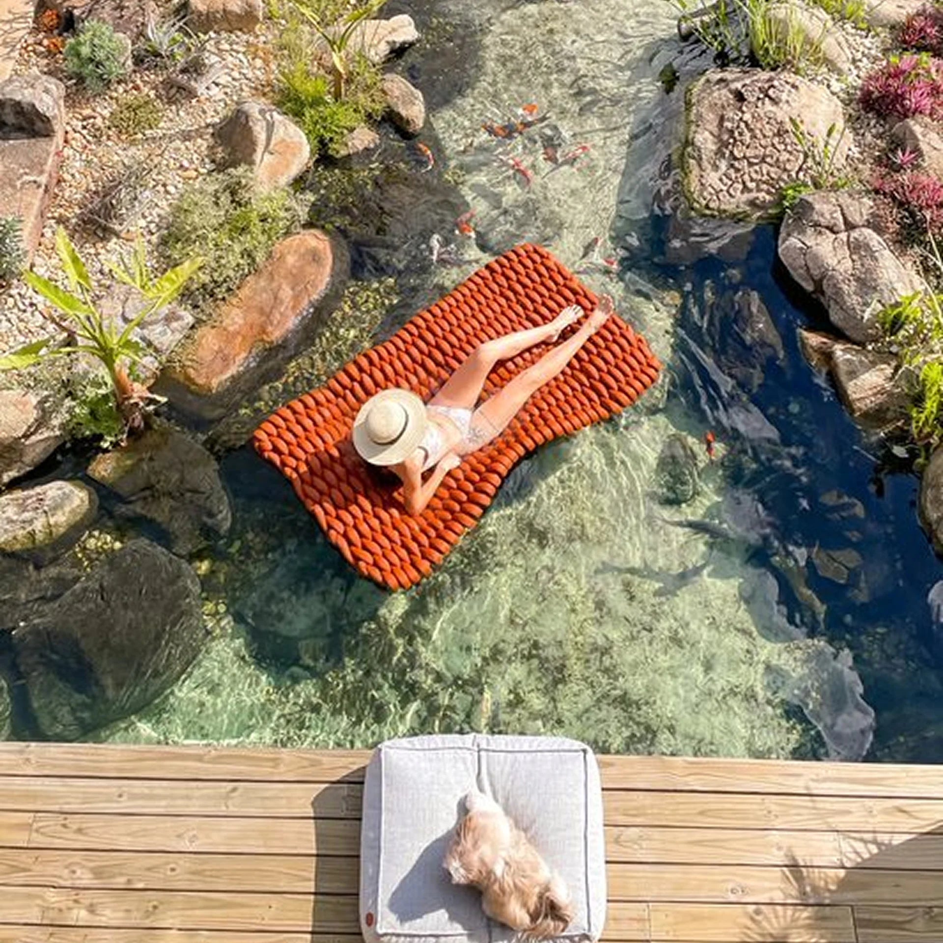 Tapete Flutuante Tricô Náutico