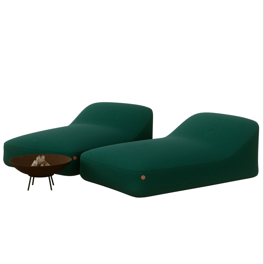2 Espreguiçadeiras Cotton + 1 Tacho 60cm