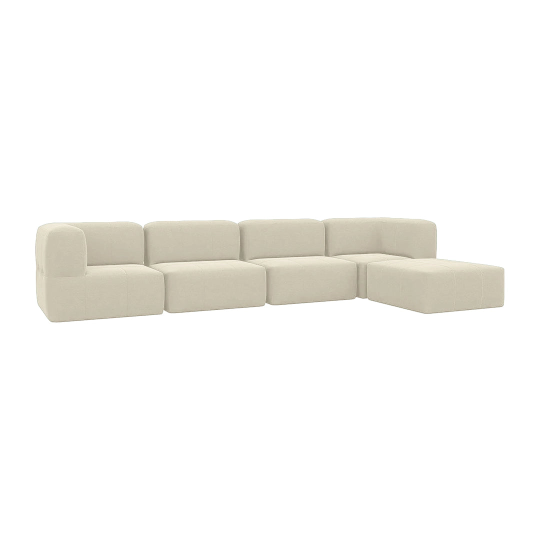 Lounge 5 Puffs Modulares