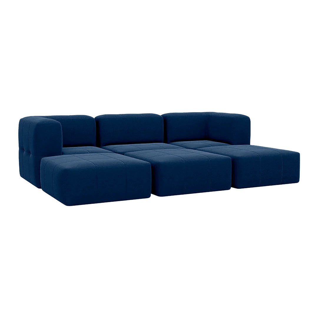 Lounge de 6 Puffs Modulares