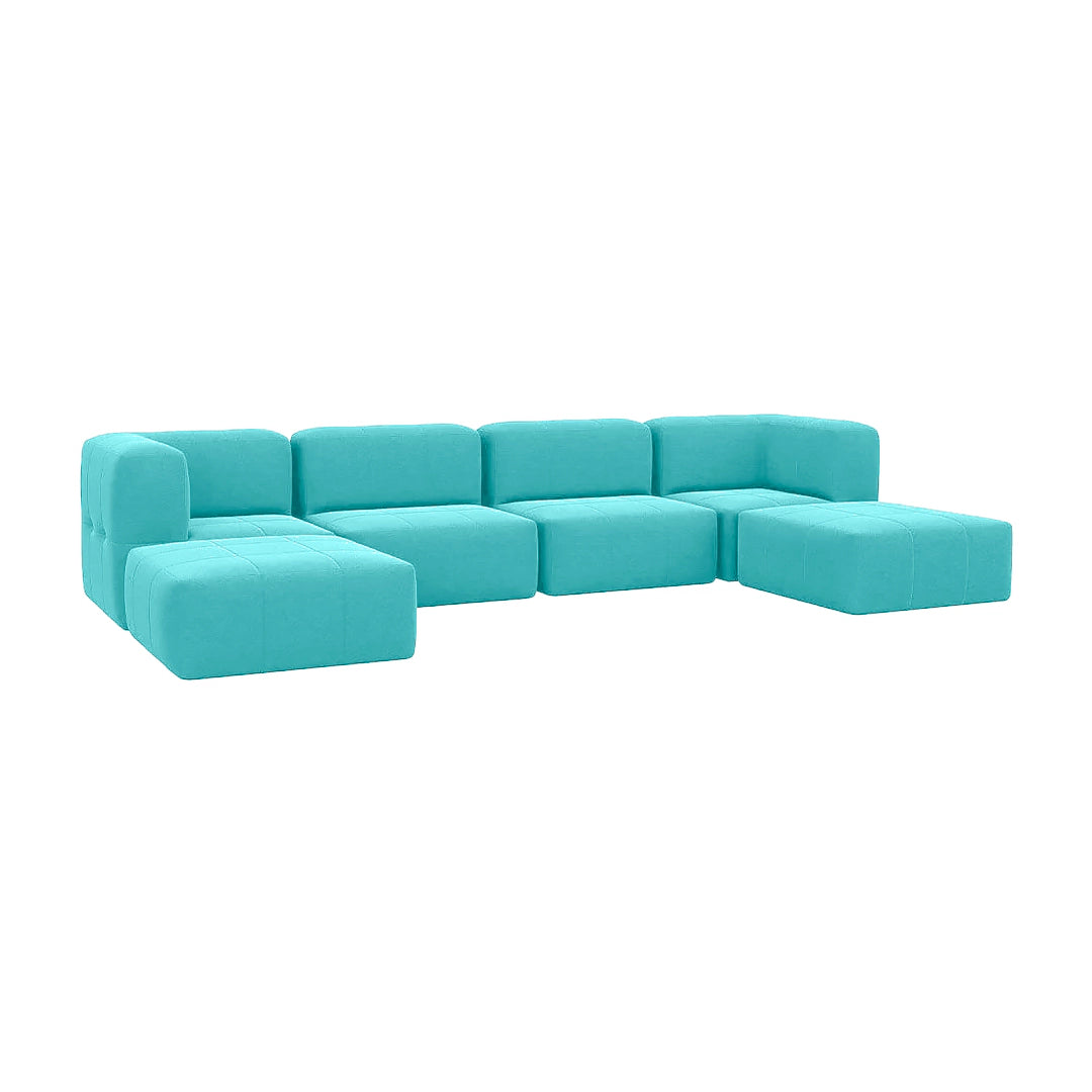 Lounge 6 Puffs Modulares