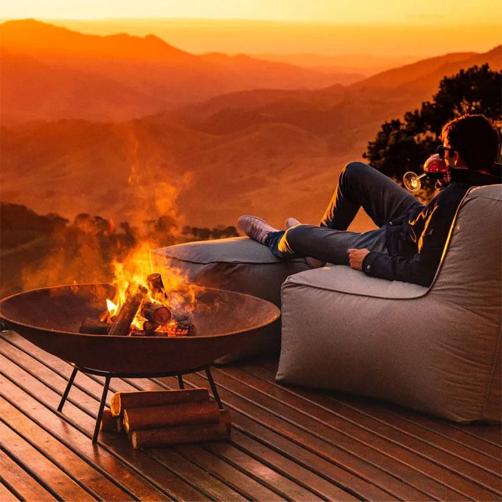 Lareira Externa - Tacho Corten - Eco Flame Garden